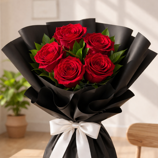 Elegant Red Rose Bouquet