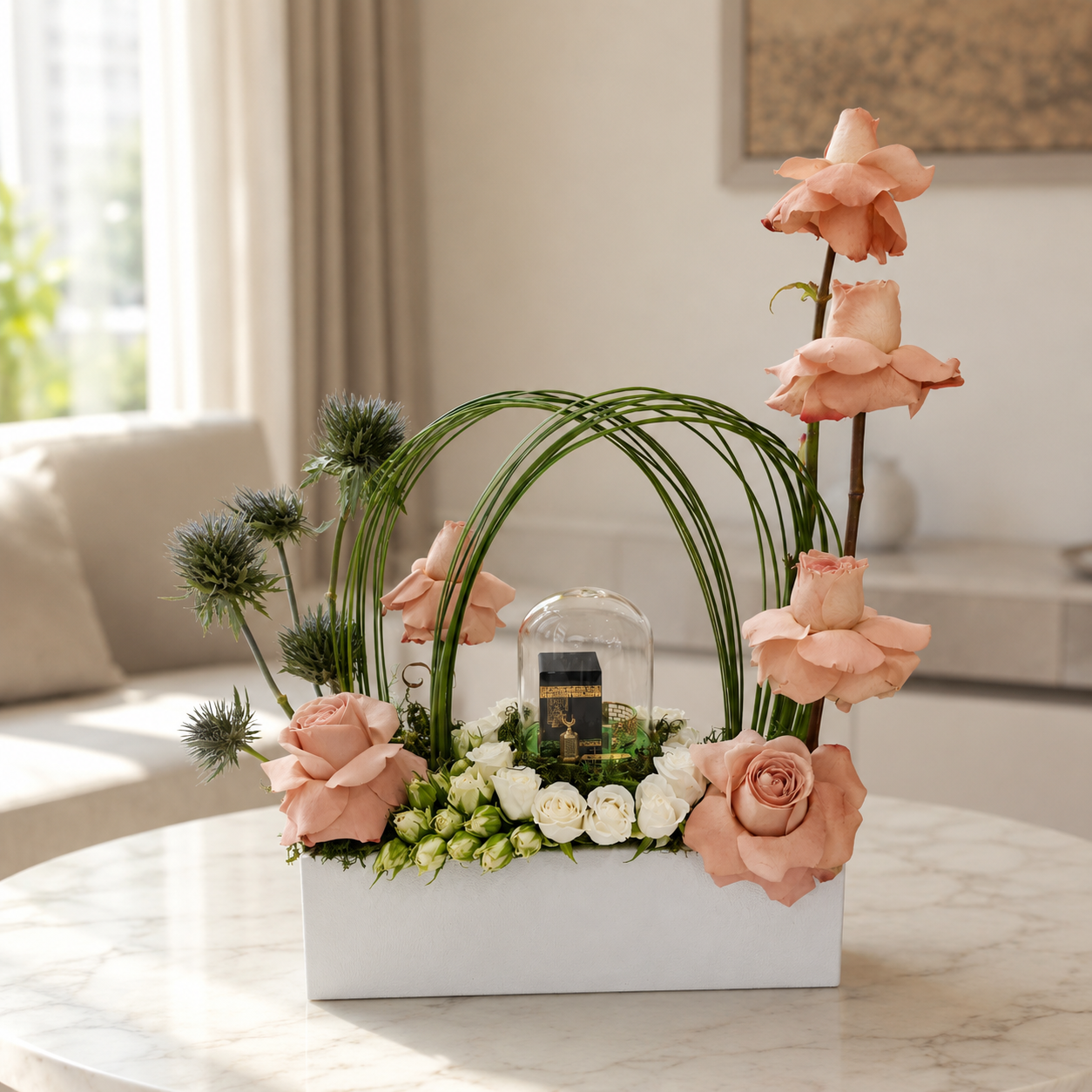 hajj, umrah, islamic gifts with flowers arrangement online flowers delivery Dubai.