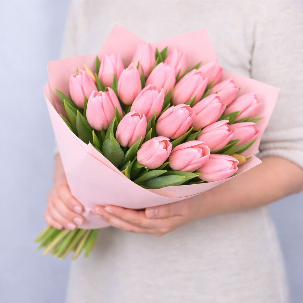 Pink Tulip Bouquet