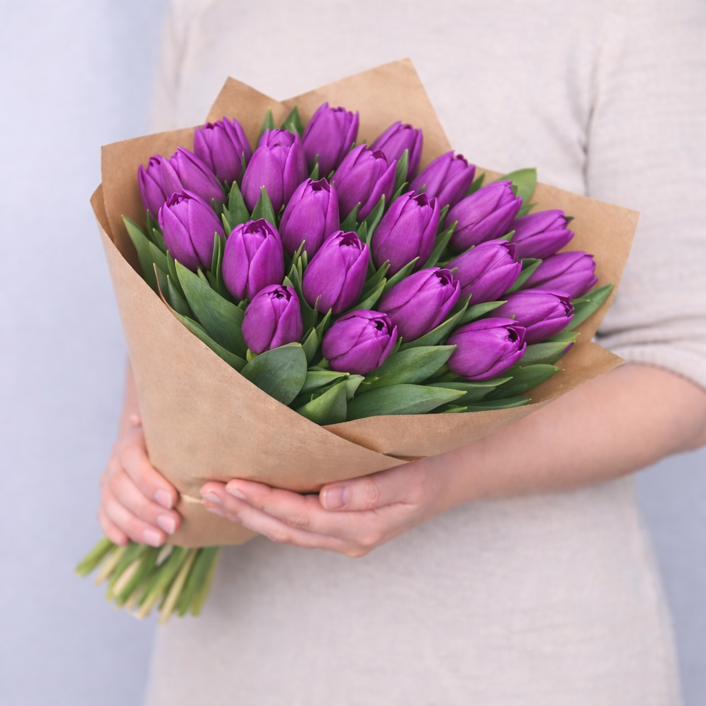 Purple Tulip Bouquet