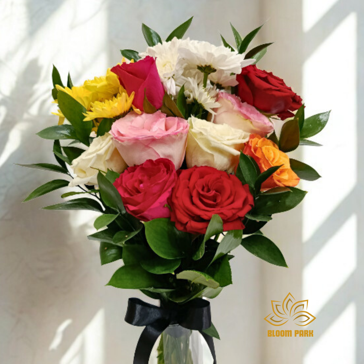 Rose & Chrysanthemum Vase Arrangement