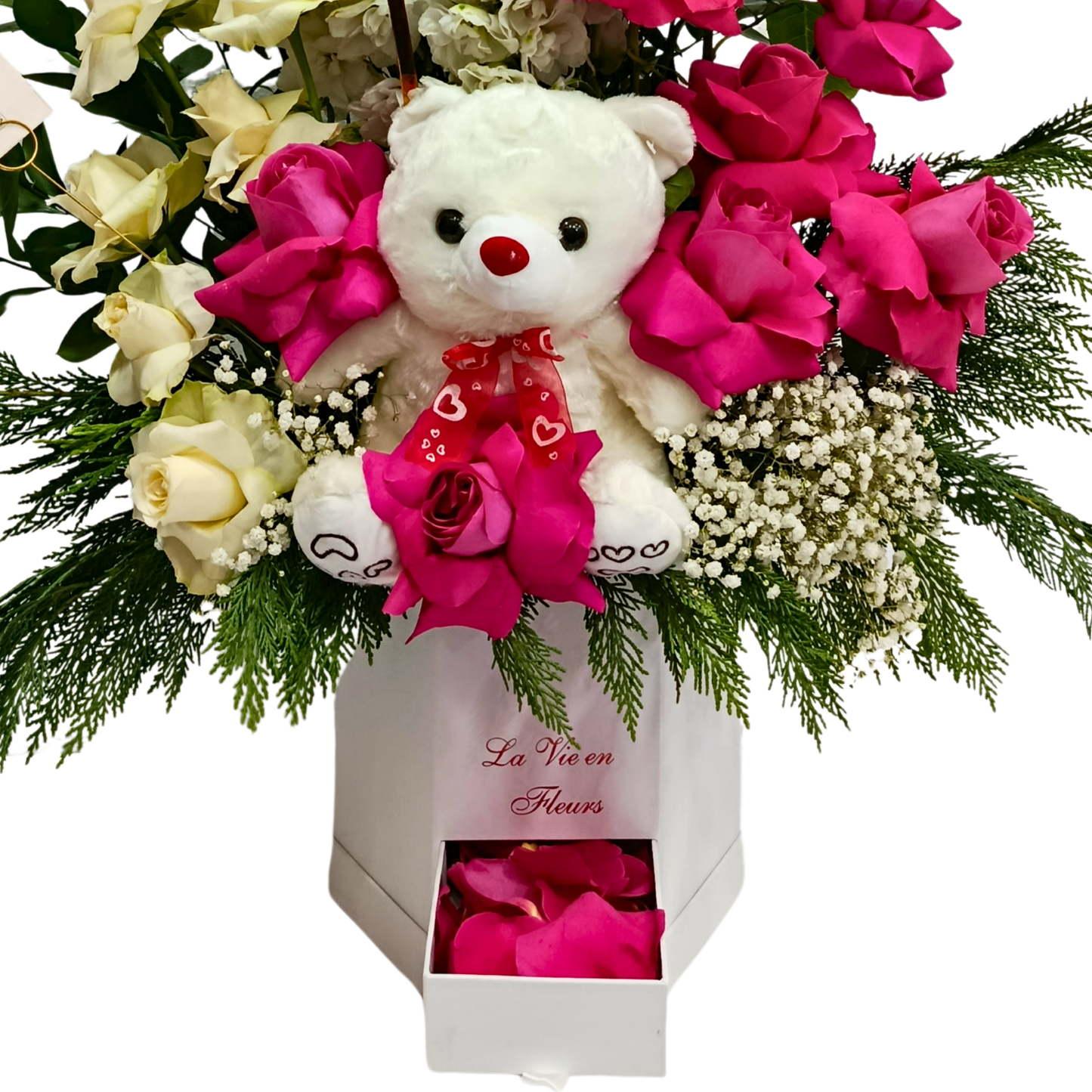 Baby Girl Rose Box Arrangement
