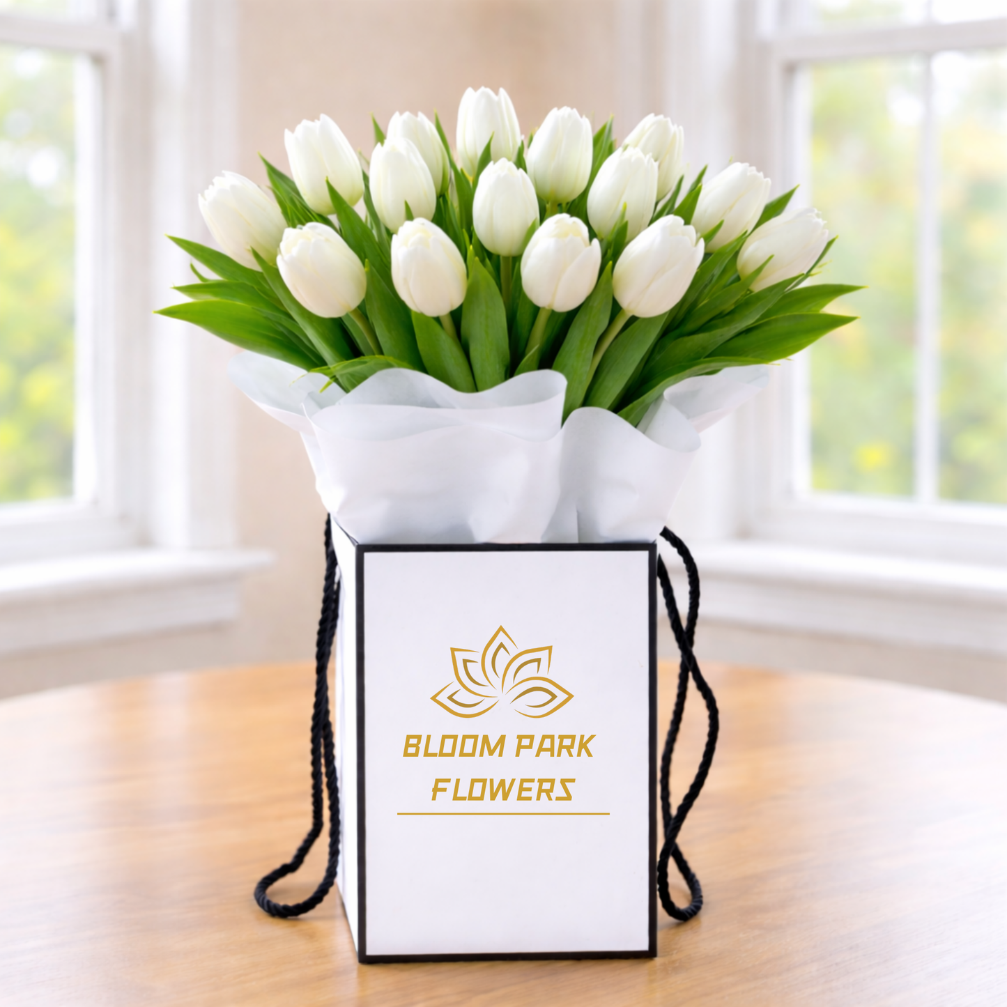 White Tulip Bloom Box