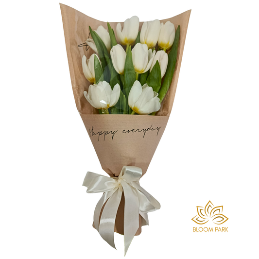 White Tulip Bouquet
