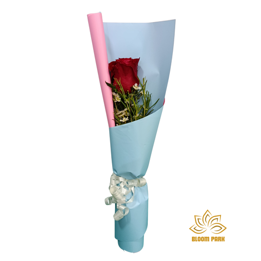 Blissful One Single Rose Bouquet