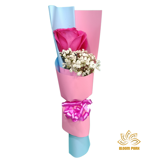 Blissful Pink Statement Rose