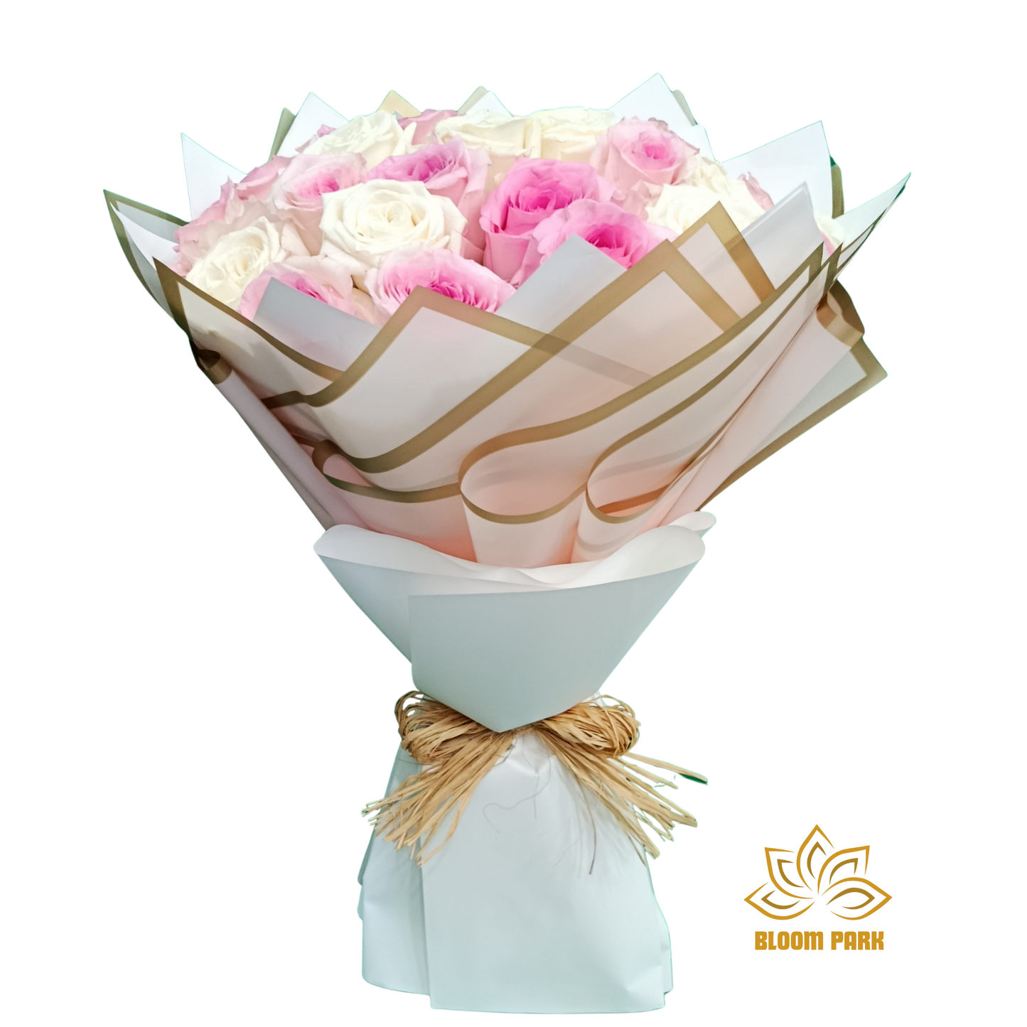 Rosy Whisper Pastel Rose Bouquet