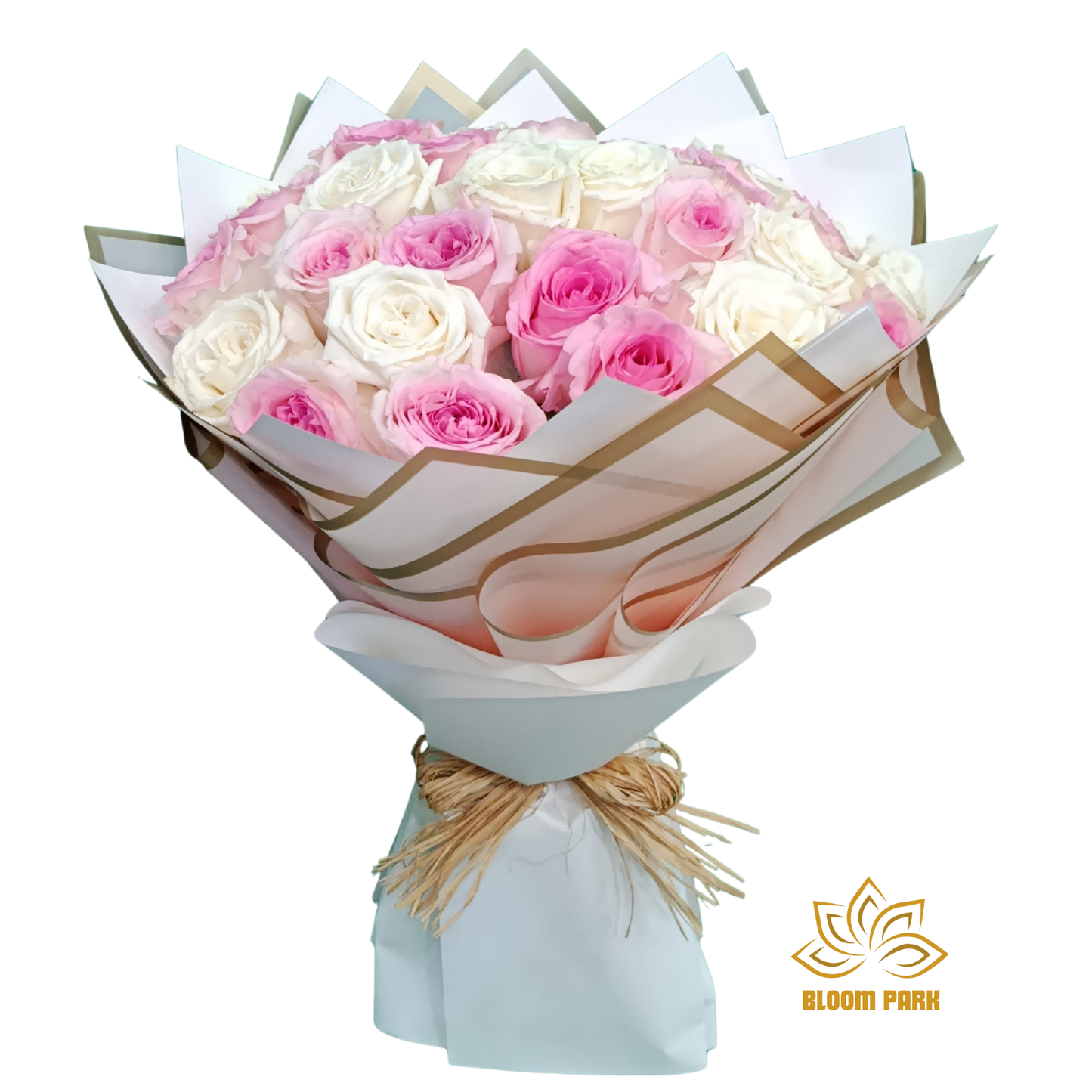 Rosy Whisper Pastel Rose Bouquet