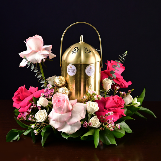 Luxury Rose & Ferrero Rocher Arrangement