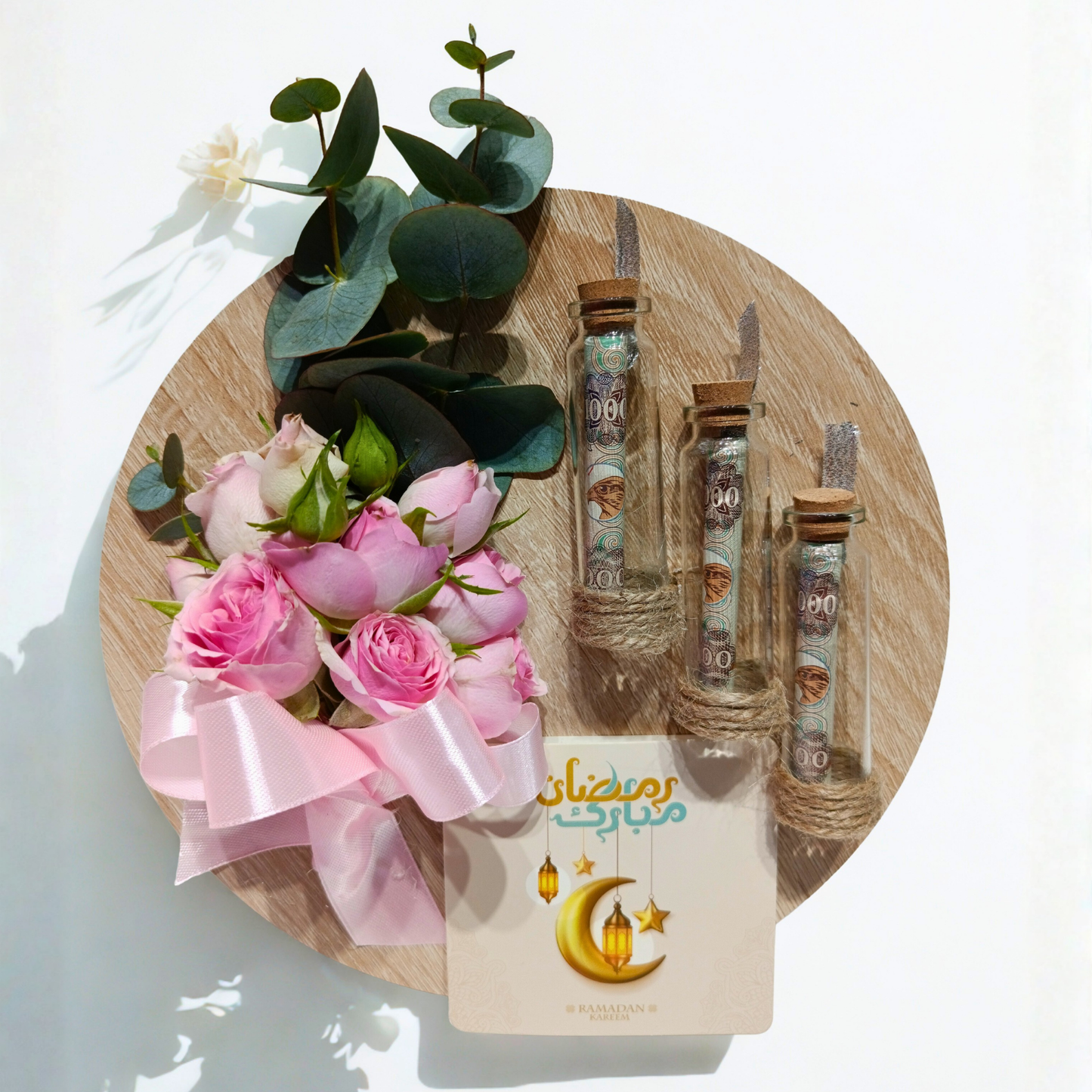Ramadan Kareem Rose & Eucalyptus Money Gift Board