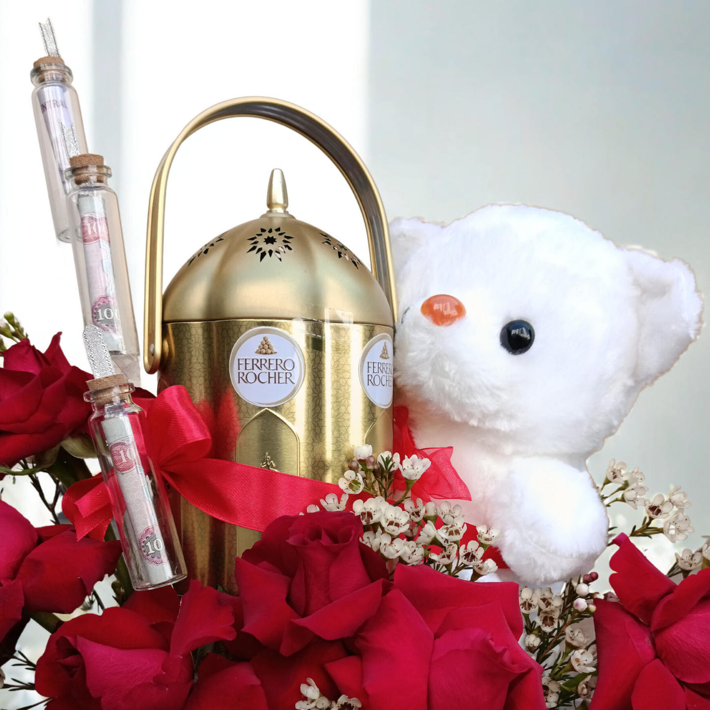 Red Rose & Teddy Luxury Chocolate Box