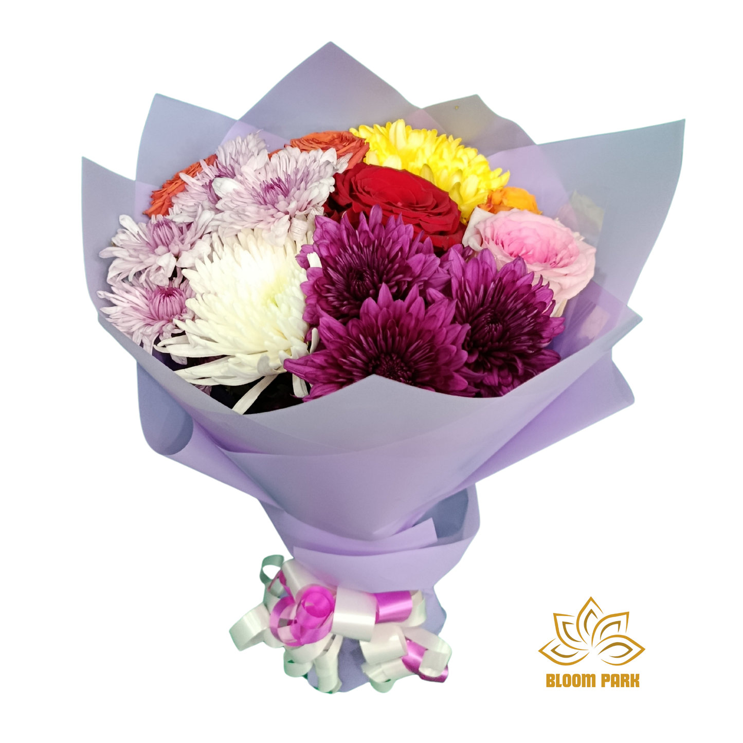 Cheerful Burst Chrysanthemum Bouquet