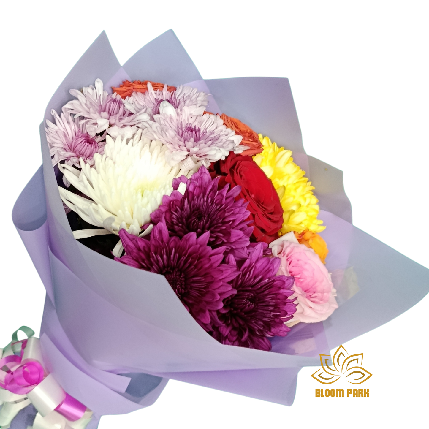 Cheerful Burst Chrysanthemum Bouquet