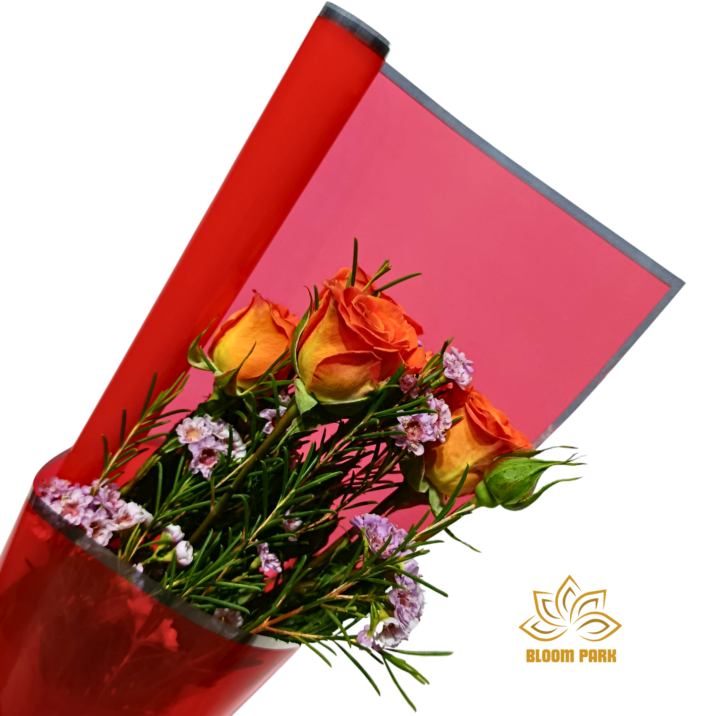 Bright Orange Rose Mini Bouquet