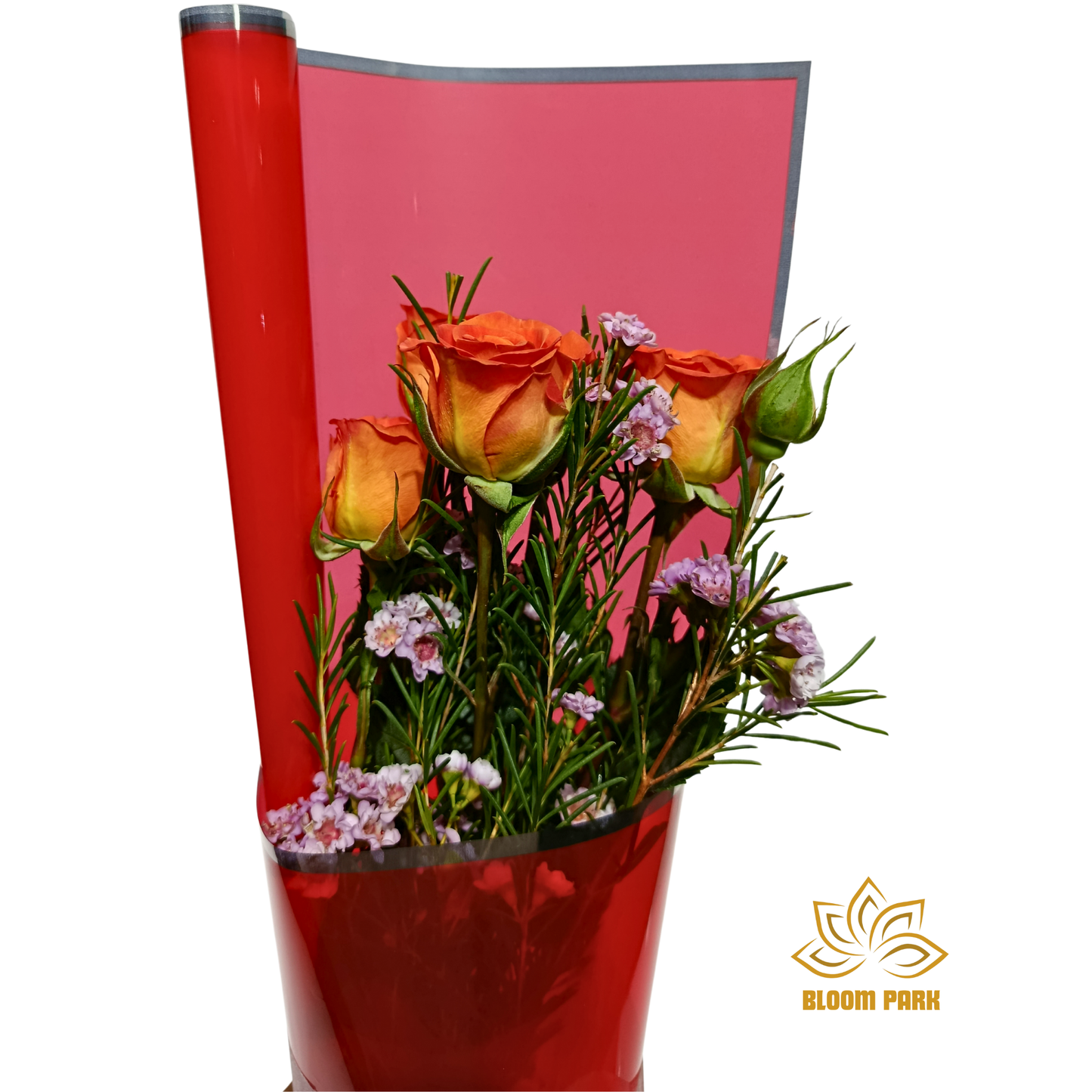 Bright Orange Rose Mini Bouquet