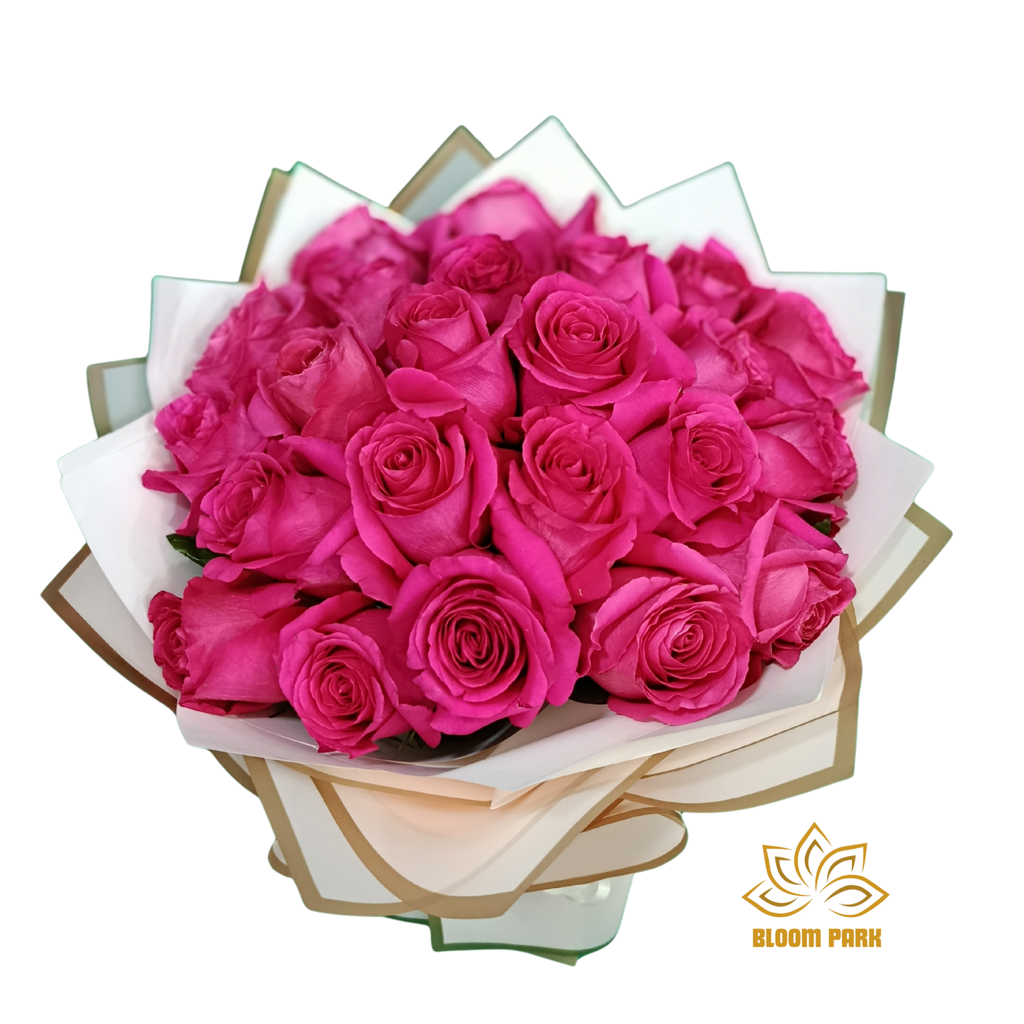 Bouquet of pink roses in a decorative wrap delivery all over UAE