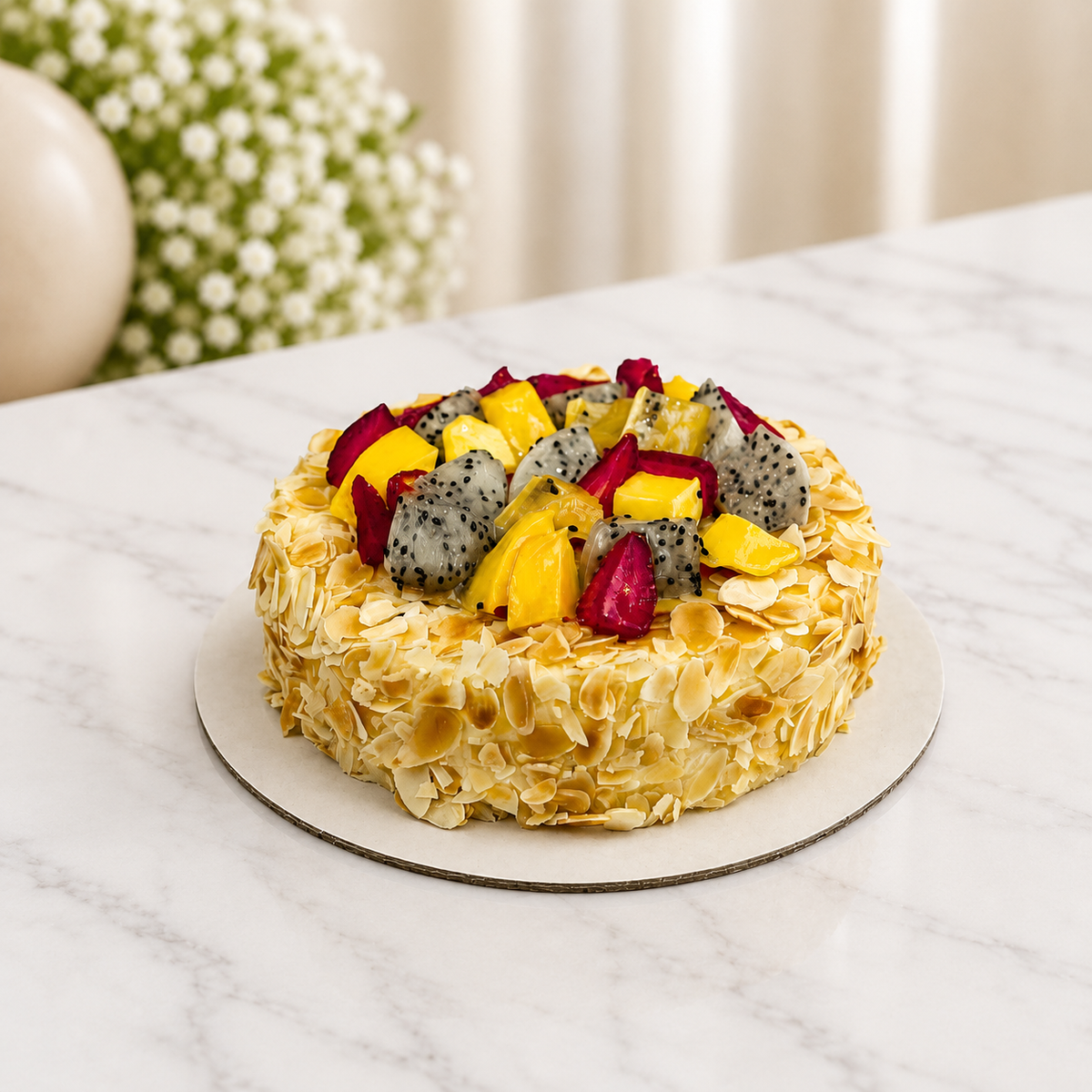 cakes for you with flowers delivery UAE, order now cakes and flower bouquet. delivery al rigga, jumaira, JVC